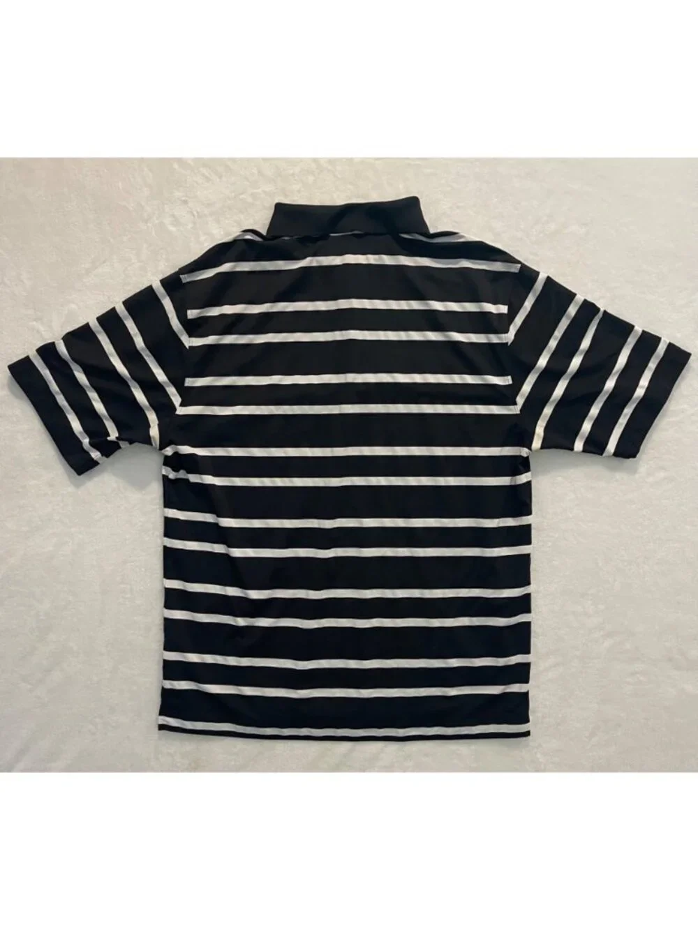 Nike Golf Dri-Fit SS Polo Men's Large Black/White Stripe